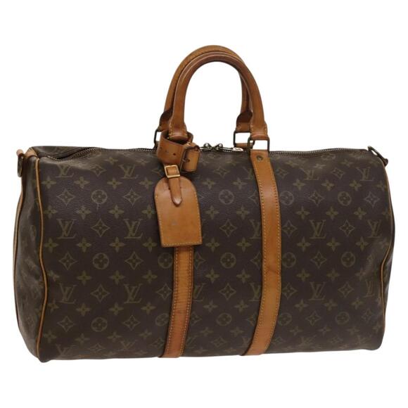 LOUIS VUITTON Monogram Keepall Bandouliere 45 Boston Bag M41418 - Picture 1 of 16